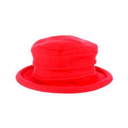 Dorfman Pacific Scala Women's Packable Boiled Wool Cloche, Red, One Size