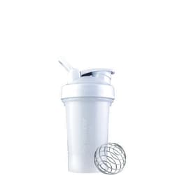 BlenderBottle Classic V2 Shaker Bottle Perfect for Protein Shakes and Pre Workout, 20-Ounce, White