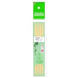 ChiaoGoo Double Point 6 inch (15cm) Bamboo Natural Knitting Needle Size US 5 (3.75mm) 1016-5
