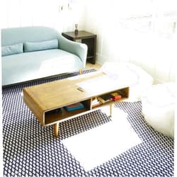 Posh Pollen Diego Mid-Century Modern Coffee Table, Walnut