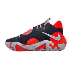 Nike PG 6 Paul George Men's Basketball Shoes, Black/Wolf Grey-University Red, 9 M US