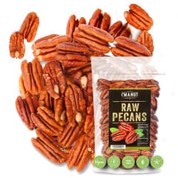 I'm A Nut Raw Pecan Halves 44 oz (2.75 lb) Natural American Pecans | No PPO | Batch Tested Gluten & Peanut Free | Non-GMO | Shelled | Extra Fancy|No Preservatives | Vegan | Keto & Paleo Friendly