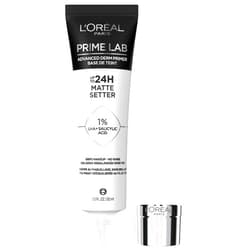 L'ORÉAL PARIS L'Oreal Paris Prime Lab Up to 24H Matte Setter Face Primer Infused with Salicylic Acid to Grip and Extend Makeup with a No Shine Finish, 1.01 Fl Oz
