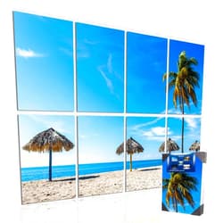 Mollywell Get Both Mollywell Beach and Forest Autumn Wall Artwork Acoustic Panel