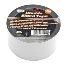 IIT Double Sided Tape - Package of 2 Rolls - 1 Inch Wide x 33 Ft. Long