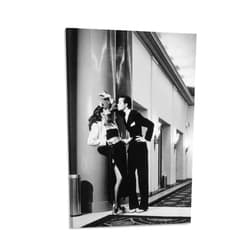 ALPTEC Helmut Newton's Famous Photographer Wall Art Poster 9 Canvas Painting Posters and Prints Wall Art Pictures for Living Room Bedroom Decor 08x12inch(20x30cm) Frame-Style