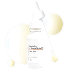Bella Vérité. Revitalize & Renew 1% Retinol Serum - Anti Aging Skincare w/Niacinamide & Bakuchiol, Targets Fine Lines & Wrinkles, For an Even & Radiant Complexion. Lightweight Formula, 1 Oz
