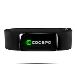 COOSPO Heart Rate Monitor Chest Strap H9Z, Bluetooth 5.0 ANT+ Heart Rate Monitor Chest Sensor with Rechargeable Battery, HRM Works with Wahoo Fitness/Polar Beat/Peloton/Zwift/DDP Yoga App
