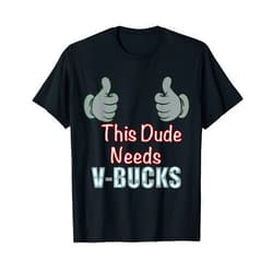 Oof blox Funny this dude needs v bucks design for boy gamers T-Shirt