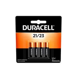 Duracell 21/23 12V Alkaline Battery, 4 Count Pack, 21/23 12 Volt Alkaline Battery, Long-Lasting for Key Fobs, Car Alarms, GPS Trackers, and More