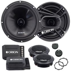 Orion Cobalt Series CB65C 2-Way Car Audio Component System - 6.5” Speakers, Full Range, Enhanced Bass, 280W, 4 Ohms, Easy Installation, 1” Silk Dome Tweeter, External Passive Crossover (Pair)