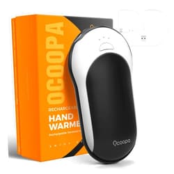 OCOOPA Quick Charge Hand Warmers Rechargeable, 10000 mAh Electric Hand Warmer Power Bank PD, 15hrs Lasting Heat, 3 Levels, Perfect Outdoor Heater for Camping, Hunting, Golf Gifts