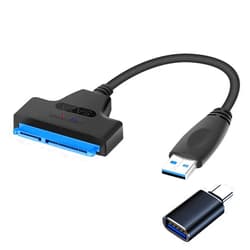 FRIGRAF 2IN1 sata to USB 3.0 Cable, Sata to USB Adapter Compatible for 2.5