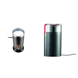 Bodum Bistro 10oz Milk Frother & Blade Coffee Grinder Bundle