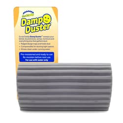 Scrub Daddy Damp Duster, Magical Dust Cleaning Sponge, Duster for Cleaning Venetian & Wooden Blinds, Vents, Radiators, Skirting Boards, Mirrors and Cobwebs, Traps Dust, Grey