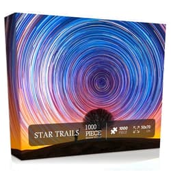 PICKFORU Impossible Difficult Puzzles for Adults, Nature Landscape Puzzles for Adults 1000 Pieces and up, Hard Scenic Jigsaw Puzzle, Colorful Night Sky Challenge Puzzles