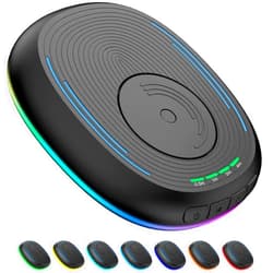 VKAROOD Mouse Jiggler Undetectable Mouse Mover Device with Timer, ON/Off Switch, RGB Breathing Light Mouse Wiggler for Prevent Computer Laptop Screen Sleep (Black)