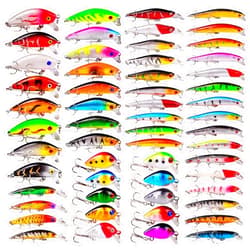 BAIKALBASS Bass Fishing Lures Kit Set Topwater Hard Baits Minnow Crankbait Pencil VIB Swimbait for Bass Pike Fit Saltwater and Freshwater