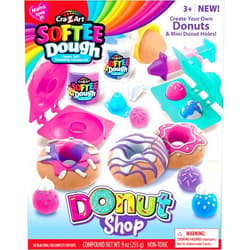 Cra-Z-Art Softee Dough Donut Shop Playset, Modeling Dough Play Toy for Kids Ages 3 Years and Up