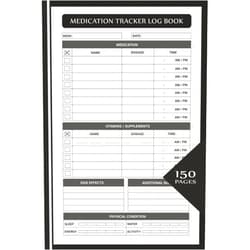 By Rida S. Loo (Author) Medication Tracker Log Book: Large Daily Health Log for Medications, Supplements, Sleep, and Wellness Tracking