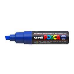 Posca UNI POSCA PC-8K CHISEL TIP MARKER PEN- BLUE (BOX OF 6)