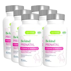 Igennus Healthcare Nutrition High Absorption Methylated Prenatal Multivitamin, Clean Label with Gentle Iron and Folic Acid As Folate, Choline, Natural Calcium & Magnesium, Vegan Vitamins for Pregnancy, 6 x 60 Tablets, by Igennus