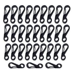 Bytiyar Mini Carabiner Clips with Metal Spring Wiregate Hook and Little Eye Hole for Keychain Backpack Clasps