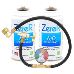 ZeroR® AC Refrigerant | R134a Replacement | 2 6oz Cans for AC Recharging + 24