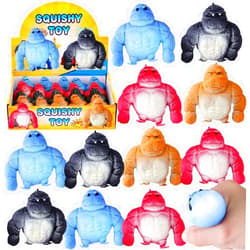 Zasnynua 20 Pack Mini Monkey Stress Balls, Squishy Monkey Decompress and Squeeze Stress Toy, Squishy Fidget Toys Gorilla Toy Stress Relief Toy Autism Sensory Toys for Kids Party Favors
