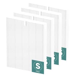 Funmit 4 Pack C545 True HEPA Replacement Filter S Compatible with Winix C545, B151, P150, 9300 Air Purifier Replacement for Winix S Filter Part 1712-0096-00 and 2522-0058-00 by Funmit