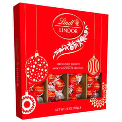 Lindt LINDOR Holiday Assorted Chocolate Candy Truffles Wrapped Gift Box, Assorted Chocolate Candy with Smooth, Melting Truffle Center, 10.1 oz.