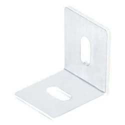 YIDU69Q 20 PCS 2 Slotted Inside Corner Brace, L Shape Right Angle Mounting Bracket, 3mm Thickness, 1-3/4
