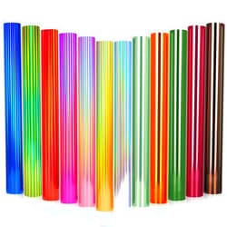 GIRAFVINYL Holographic HTV Vinyl,Holographic Heat Transfer Vinyl - 12