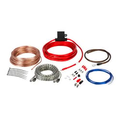 Scosche Install Centric ICAK8 True 8 Gauge Hybrid OFC 2-Channel High Current Amplifier Wiring Kit Complete Car Amp Kit Twisted Pair Audio Cables, In-Line Fuse Holder