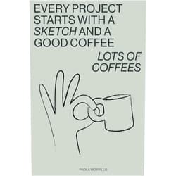 Paola Morvillo EVERY PROJECT STARTS WITH A SKETCH AND A GOOD COFFEE - LOTSOF COFFEES: Quaderno A5 fogli bianchi: Notebook per appunti, scrivere, dipingere | 110 ... anche per appunti e schizzi (Italian Edition)