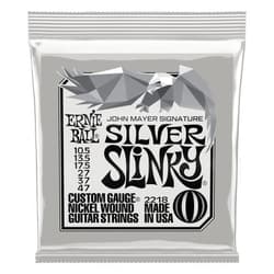 Ernie Ball John Mayer Silver Slinky Nickel Wound Electric Guitar Strings - 10.5-47 Gauge