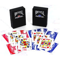 Deluxe Games and Puzzles Duraflex All Plastic Bicycle Prestige Playing Cards _ Bundle of 2 Decks