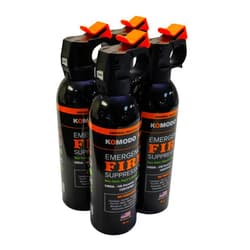 KOMODO FIRE SYSTEMS Komodo 911 Emergency Fire Suppression Spray (4 Cans) – Made in USA, Powerful, Safe Spray extinguishes Small Fires at Home, in Autos and on The worksite. Non-Toxic, Water & Plant-Based Formula
