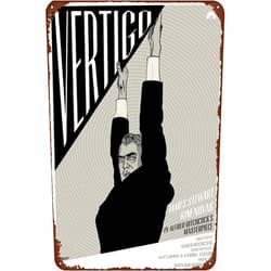TINSAEGE Metal Tin Sign VERTIGO | Decorative Signs and Plaques for Your Home Bar, Club, or Wall Decor - 8 x 12 inches