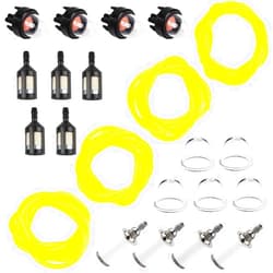 HPENP 16 Feet 4 Sizes Fuel Line Hose with Snap in Primer Bulb,Primer Pouland Bulb Fuel Filter Fit for Zama Stihl Poulan Weedeater Craftsman Husqvarna Trimmer Chainsaw Blower