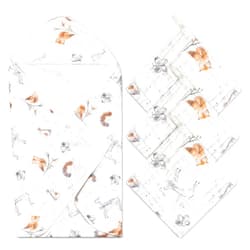 Zainpe 4Pcs Muslin Baby Hooded Towel & Washcloth Set Owl Pattern Soft Absorbent Cotton Bath Hood Towels for Newborn Toddlers Essentials Boys Girls Infant Shower Gift 31.5 x 31.5 in