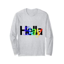 SPDesigns Hella Bay Rainbow Long Sleeve T-Shirt