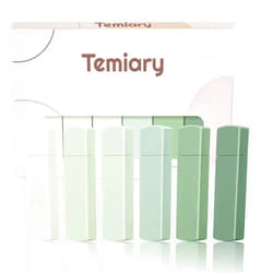 Temiary 6Pcs Mini White Out Tapes for Instant Correction, Cute Whiteout for Writing, Aesthetic Correction Tape Set Easy To Use for Students School Office Supplies (Green)