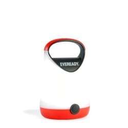 Eveready LED Camping Lantern, Bright Battery Powered Lantern, Water Resistant Hurricane Supplies, 100 Hour Run-time, Pack of 1, Red and Black