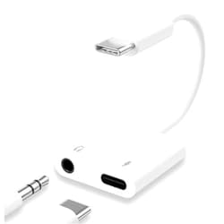 Belcompany USB C to 3.5mm Headphone Splitter Adapter,2 in 1 Type C to Aux Audio Jack with Fast Charging Port Dongle for Headphone Earbud Compatible with iPhone 15 Samsung S23 Ultra Note 20 Pixel5 iPad Pro Air