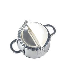 LQuite Eco-Friendly Stainless Steel Dumpling Maker Empanada Press Ravioli Mold Pierogi Dumpling Press Wrapper Pastry Dough Cutter Pastry Tools Kitchen Accessories(3.74inch/9.5cm)
