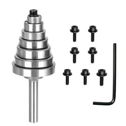 Eyech 7PC Metal Bearings Replacement Kit Deep Groove Ball Bearing Accessory Bit for Router Bit -Inner Dia. 3/16