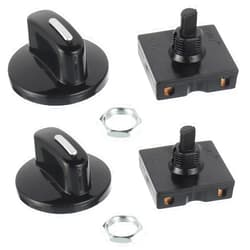 EPLZON 13A-125V/10A-250V Rotary Switch 4-Position 3-Speed Universal Speed Selector Heater Rotary Switch with Knob(Pack of 2pcs)