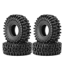 Chanmoo 1.9 RC Crawler Tires With Foam Insert 1/10 Soft Rubber Mud Grappler Wheels Tyres OD 4.72