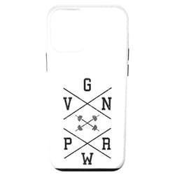 Cool Vegan Statement Gym Workout Designs iPhone 12 mini VGN PWR - Gym Workout Weight Lifting Case